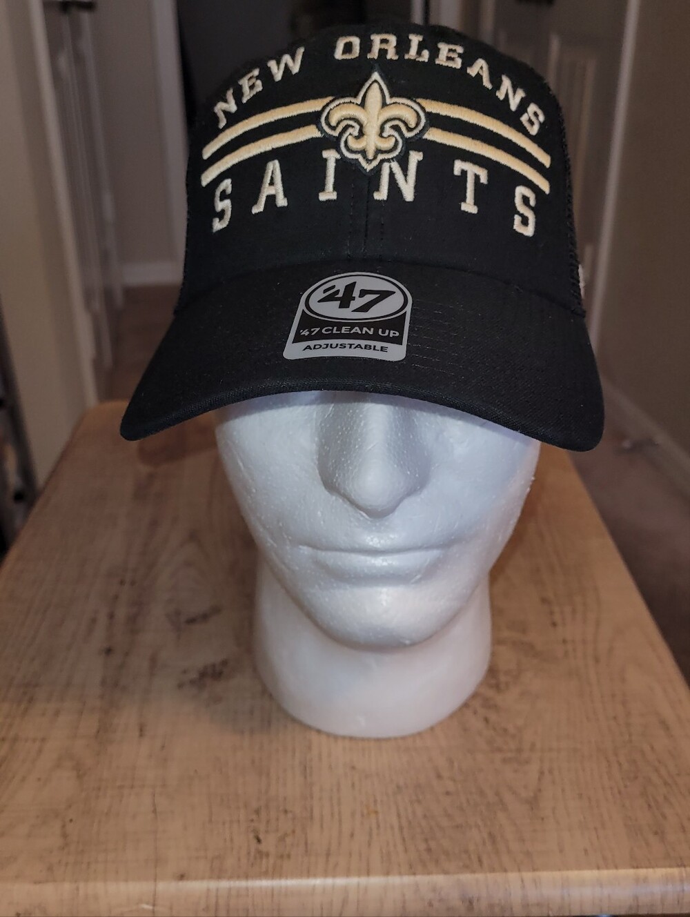 '47 Clean Up New Orleans Saints Black Adjustable Hat